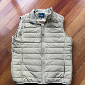 Scappino Men's Quilted Vest in Light Beige